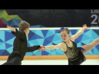 figure skating. couples. short program. winter youth olympic games