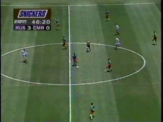 1994 fifa world cup in the united states of america (usa). group b. june 28. round 3. russia-cameroon