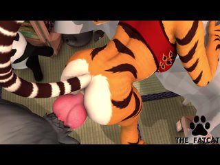 3d yiff by the fatcat furry porn sex e621 fye straight tigress tiger girl cat knot