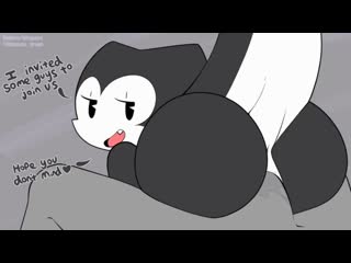 2d yiff by whygena straight furry porn sex e621 fye evelyn gets fucked by three cats with big cocks gangbang blowjob